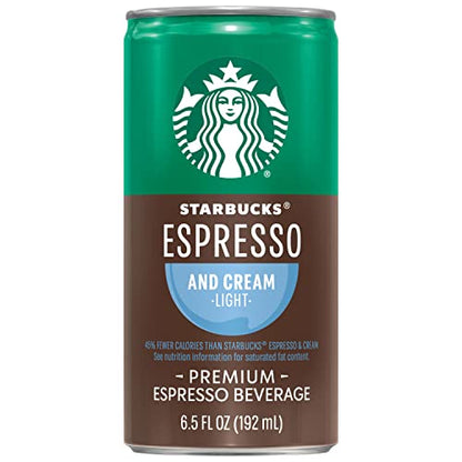 Starbucks Espresso & Cream Light, 6.5 Fl Oz Cans (Pack of 12)