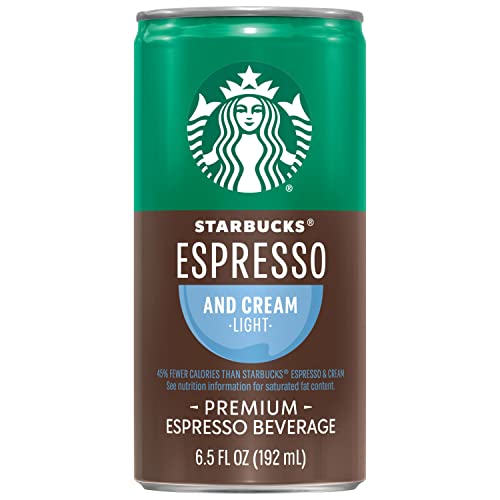 Starbucks Espresso & Cream Light, 6.5 Fl Oz Cans (Pack of 12)