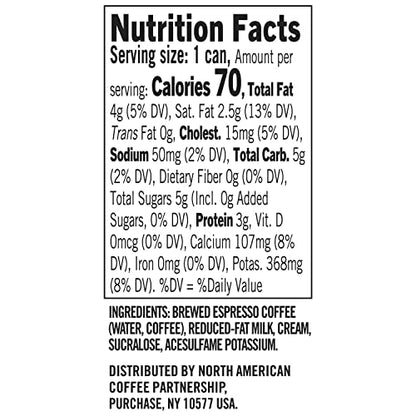 Starbucks Espresso & Cream Light, 6.5 Fl Oz Cans (Pack of 12)