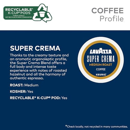 Lavazza Super Crema, Single Serve Keurig® K-Cup® Pods